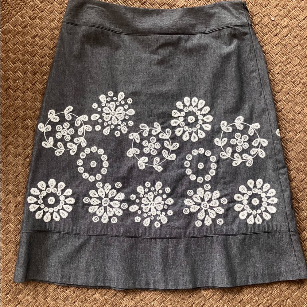 Ann Taylor chambray skirt